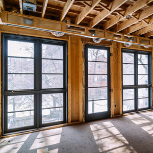 building construction image of interior windows