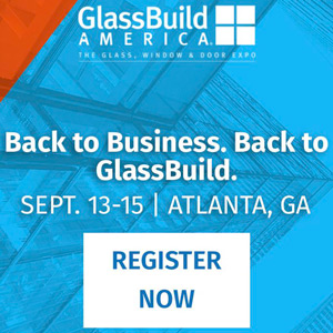 Back to Business. Back to GlassBuild. Register now ad