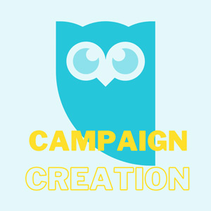 HootSuite icon with campaign creation text