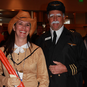 Janice Yglesias and Rich Walker posing at an industry event.