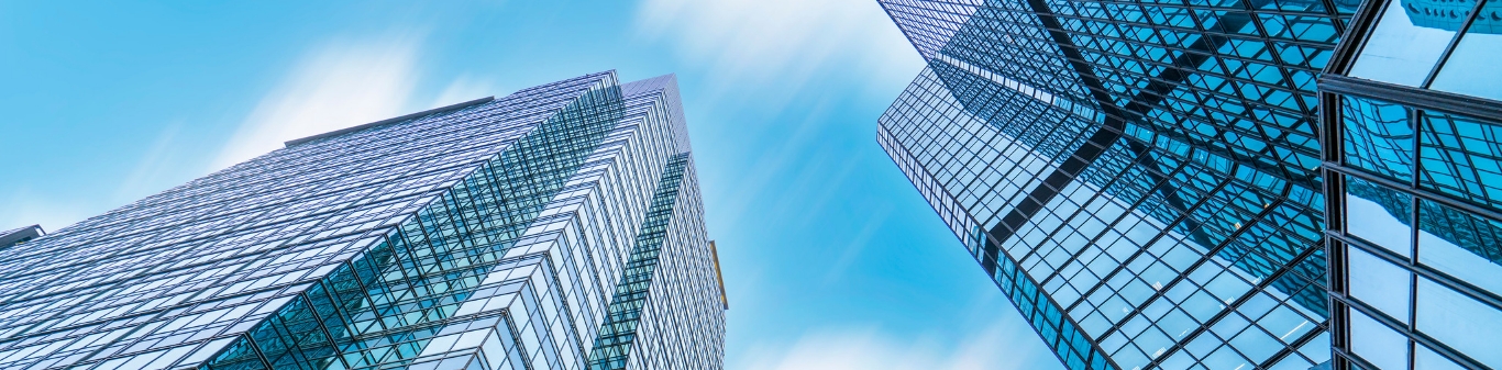 View of skyscrapers from the ground