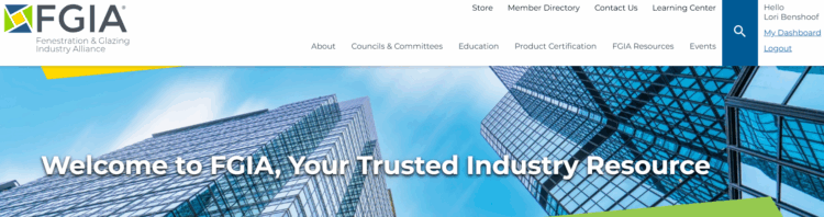 FGIA website home page