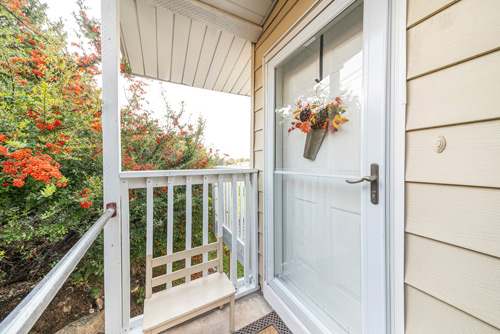 exterior residential home side-hinged storm door
