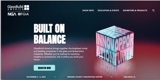 2025 GlassBuild America banner ad