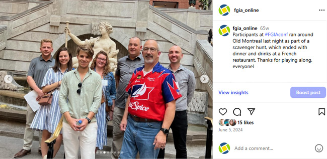 FGIA Instagram post