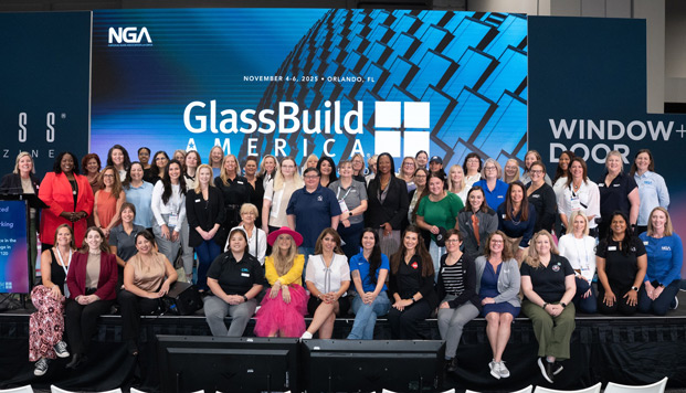 2025 GlassBuild Womens networking breakfast group picture